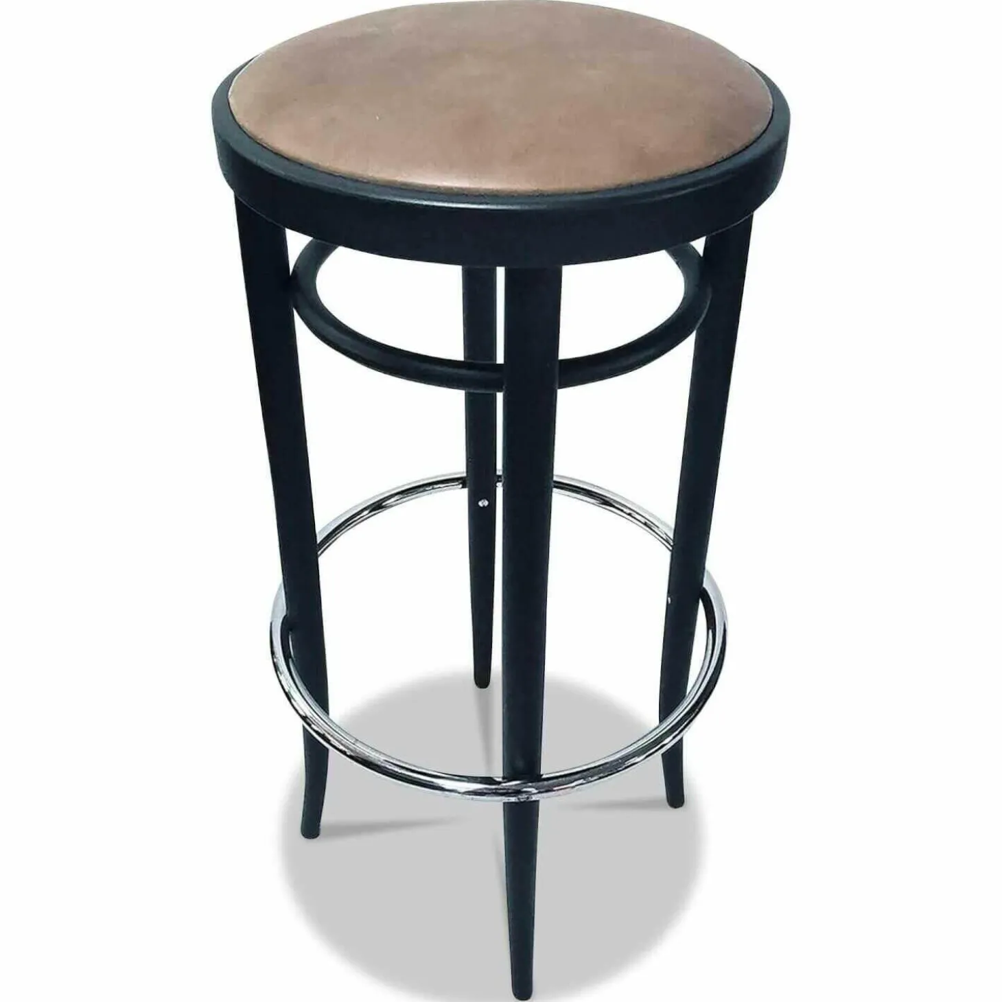 204 PH Bugholzbarhocker Leder Pure Materials Esche Schwarz Lackiert