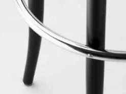 204 PH Bugholzbarhocker Leder Pure Materials Esche Schwarz Lackiert