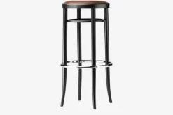 204 PH Bugholzbarhocker Leder Pure Materials Esche Schwarz Lackiert