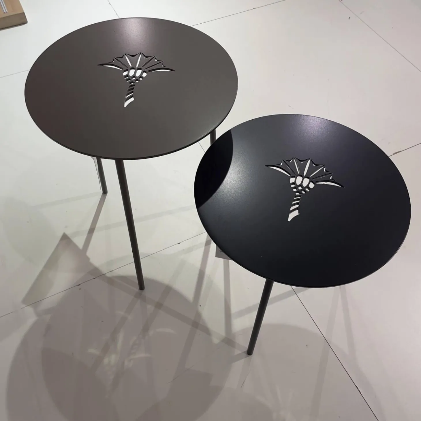 2 Satz Tisch Emboss Metall Mitternachtsblau Dunkelblau Grau Und Rauch Gepudert Anthrazit Mit Kornblume Gelasert