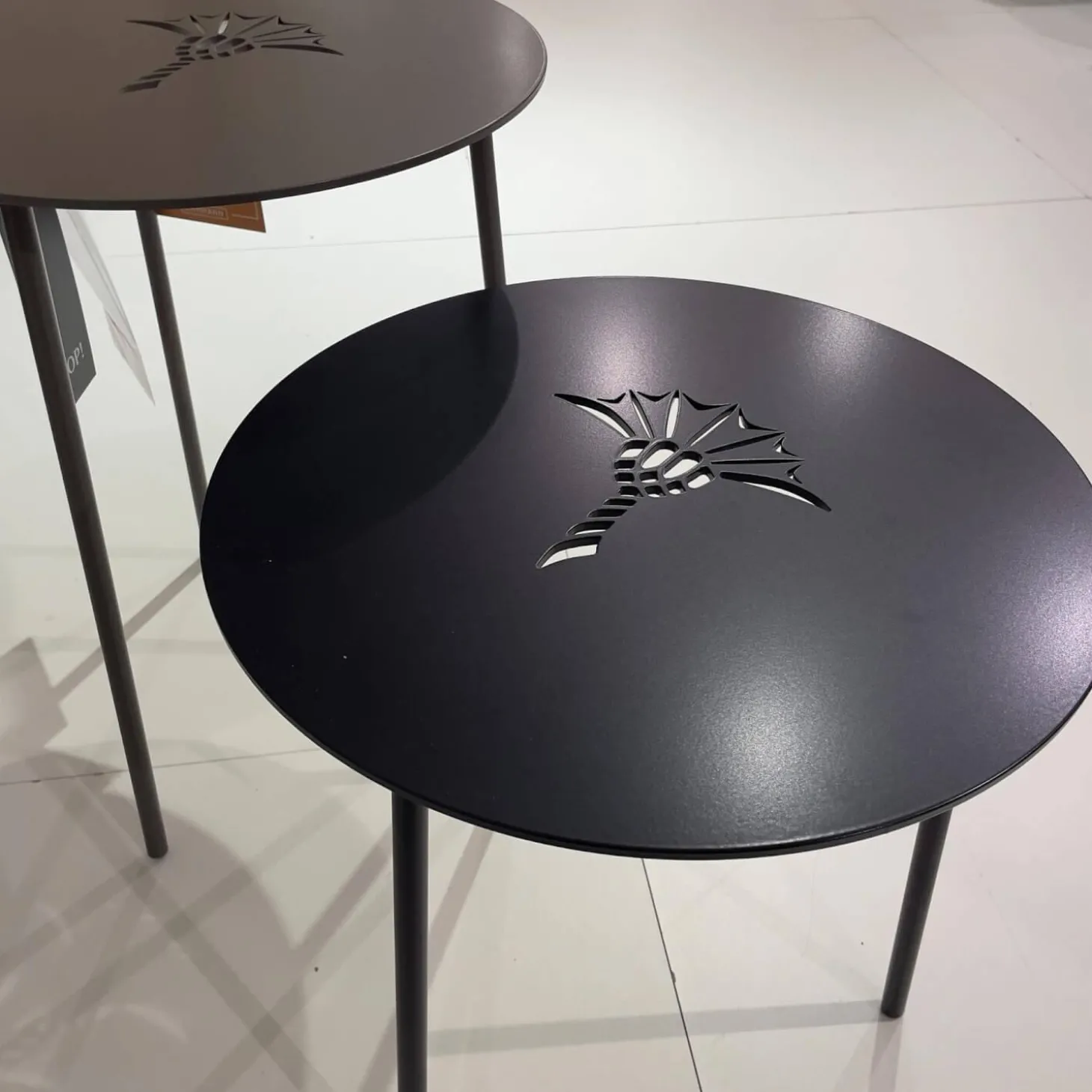 2 Satz Tisch Emboss Metall Mitternachtsblau Dunkelblau Grau Und Rauch Gepudert Anthrazit Mit Kornblume Gelasert