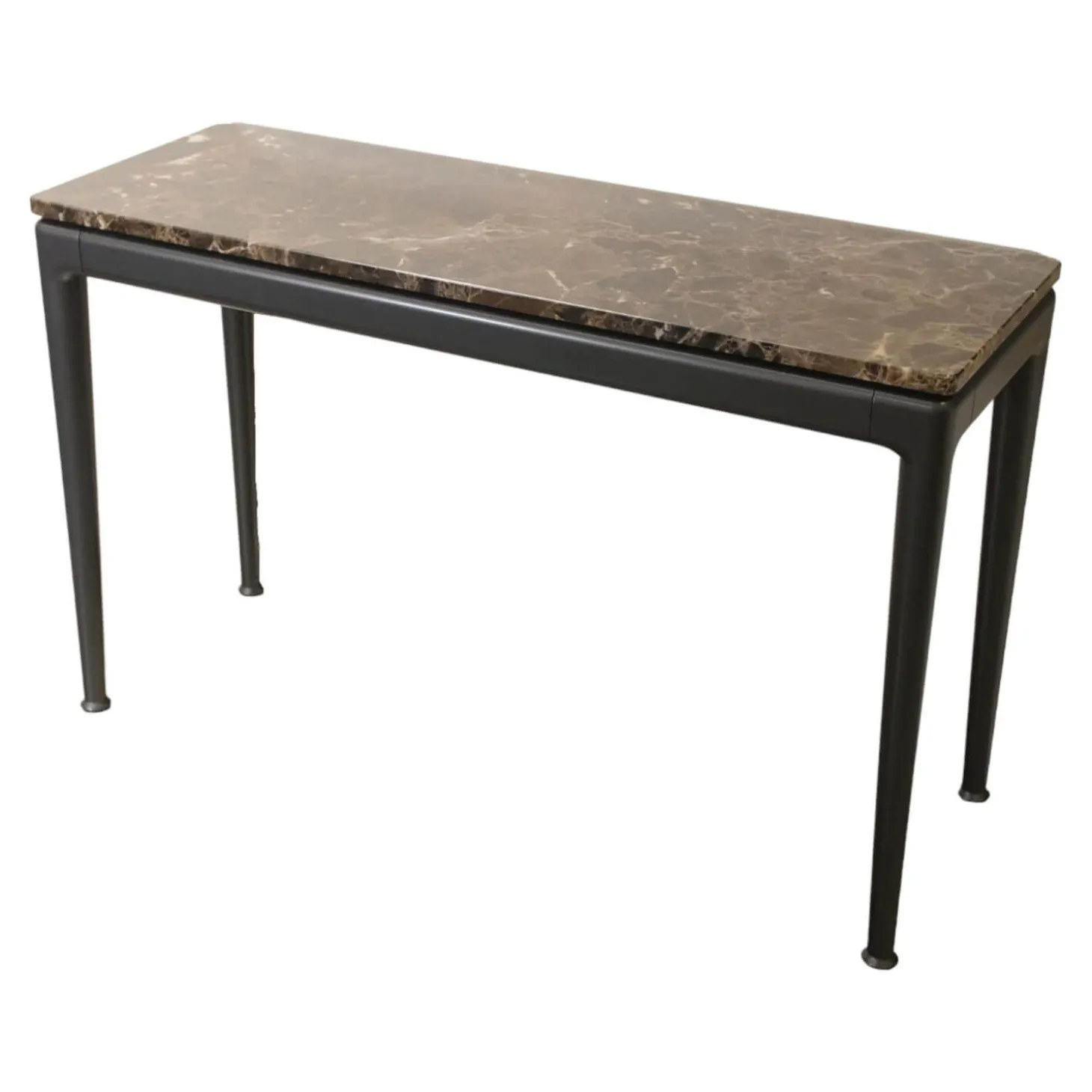 Ablagetisch Pico Marmor Emperador Gestell Schwarz