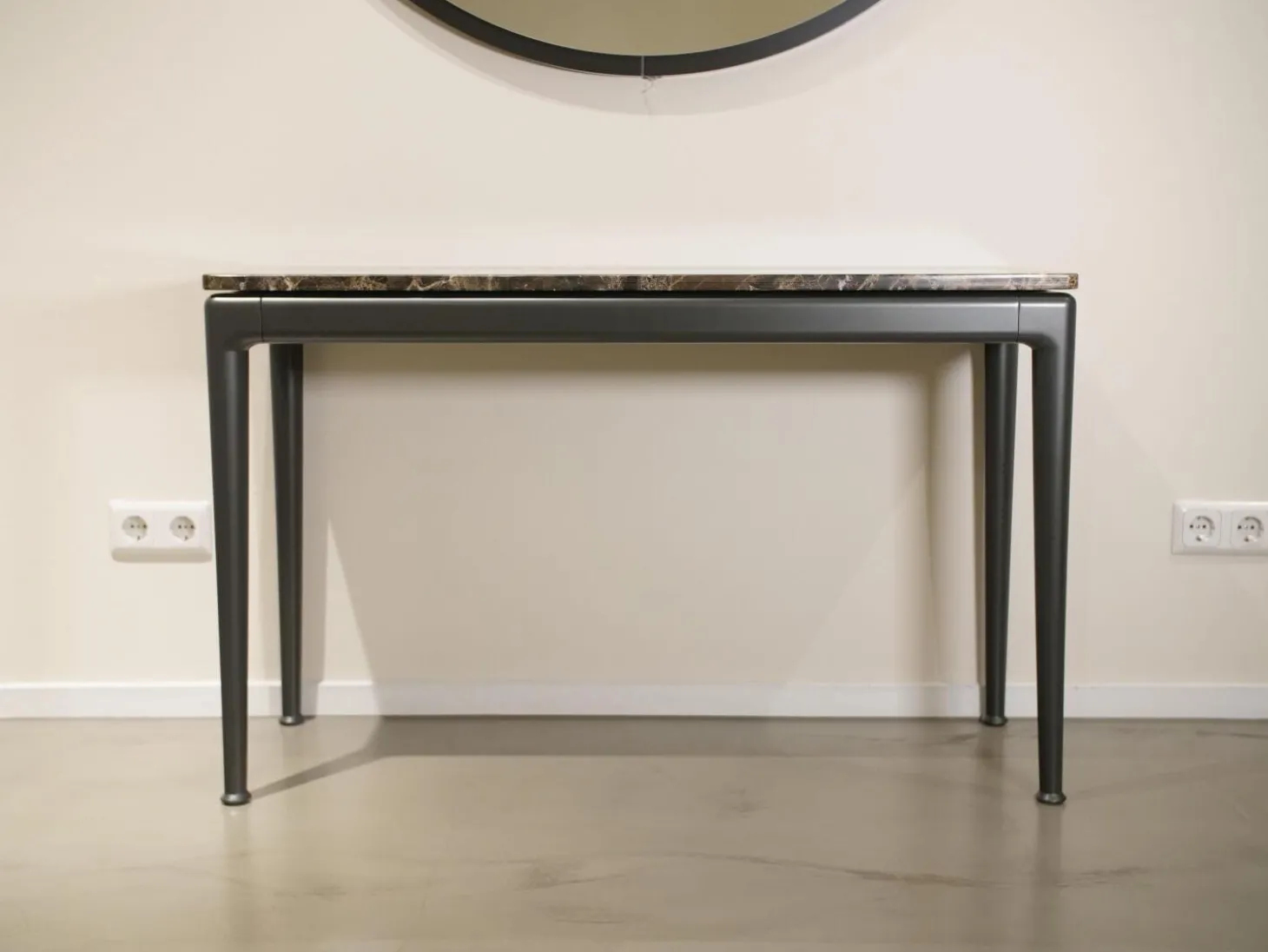 Ablagetisch Pico Marmor Emperador Gestell Schwarz