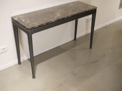 Ablagetisch Pico Marmor Emperador Gestell Schwarz