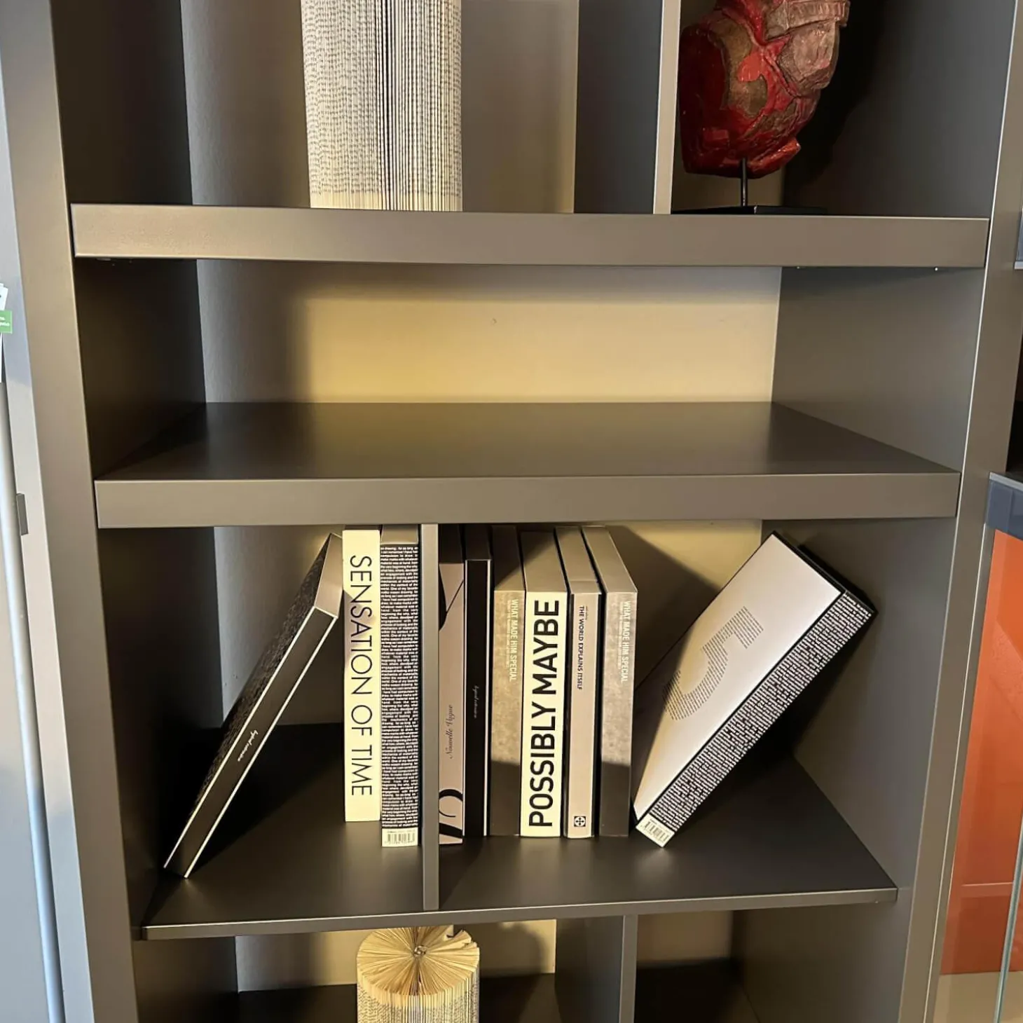 Anbaukombination Wall System Lack Matt Visione Anthrazit Inklusive Beleuchtung