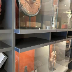 Anbaukombination Wall System Lack Matt Visione Anthrazit Inklusive Beleuchtung