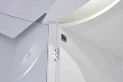 Anbausystem Jil WK 412 Lack Hochglanz Weiß Klarglas