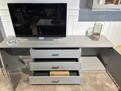 Anbauwand Caseda Lack Platingrau Mit Beleuchtung Und Trafo