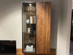 Anbauwand Cubus CWW114B Nussbaum Naturöl 9 Griff Touchbeschlag TB