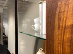 Anbauwand Cubus CWW114B Nussbaum Naturöl 9 Griff Touchbeschlag TB