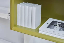 Anbauwand Flat C Glas Schwarz Lackfarbe Gips