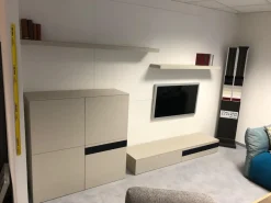 Anbauwand Horizon Lack Ecru Matt Grau