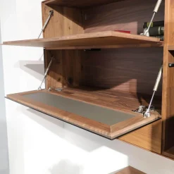 Anbauwand NW 770 Amerikanischer Kernnussbaum Massiv Soft Gebürstet