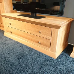 Anbauwand Prato Eiche Massiv Mit Beleuchtung