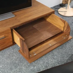 Anbauwand Sipario Nussbaum Hängeelement und Wandpaneel