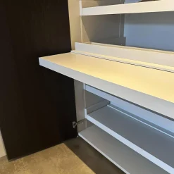 Ankleide Collect Plus Korpus Lack Greige Beige Front Raucheiche Dunkel Schwarz Mit Beleuchtung