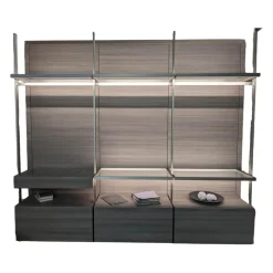 Ankleide Hangar Cabina Lemani Melamin Lärche Grau