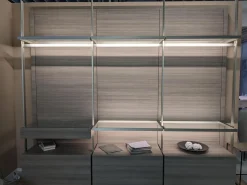 Ankleide Hangar Cabina Lemani Melamin Lärche Grau