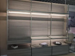 Ankleide Hangar Cabina Lemani Melamin Lärche Grau