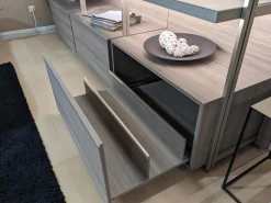 Ankleide Hangar Cabina Lemani Melamin Lärche Grau