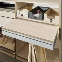 Ankleide Holzdekor Sockelleiste Fjord Decor Glasoptik Bronce Gebürstet Mit Insel Und Beleuchtung