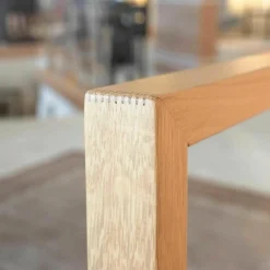 Armlehnstuhl Lexington Stoff Orange Rosa Holz