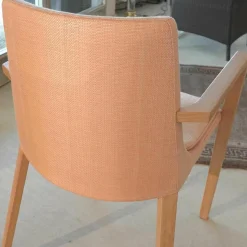 Armlehnstuhl Lexington Stoff Orange Rosa Holz