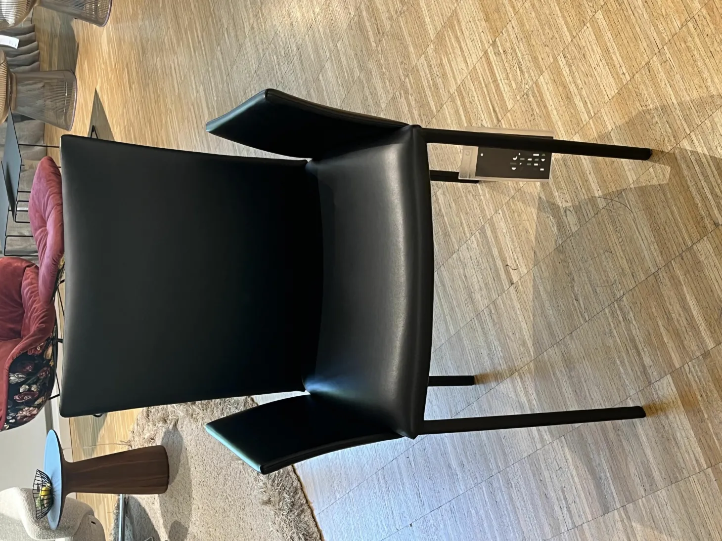 Armlehnstuhl Nobile Soft Leder I 89001 Schwarz