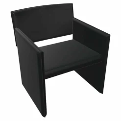 Armlehnstuhl Noto Leder Napoli Schwarzgrün 7032