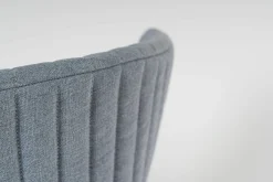 Armlehnstuhl Ria 7603 Geflecht Erfoud River Range 3 Gestell Aluminium Weiss Mit Gesteppter Rückenlehne