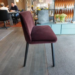 Bank Back Me Up Two Stoff Harald 382 Rot Gestell Eiche Carbon Anthrazit