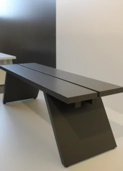 Bank Bench Massivholz Mit Mittelfuge 66 Granit Deckend Lackiert Klein