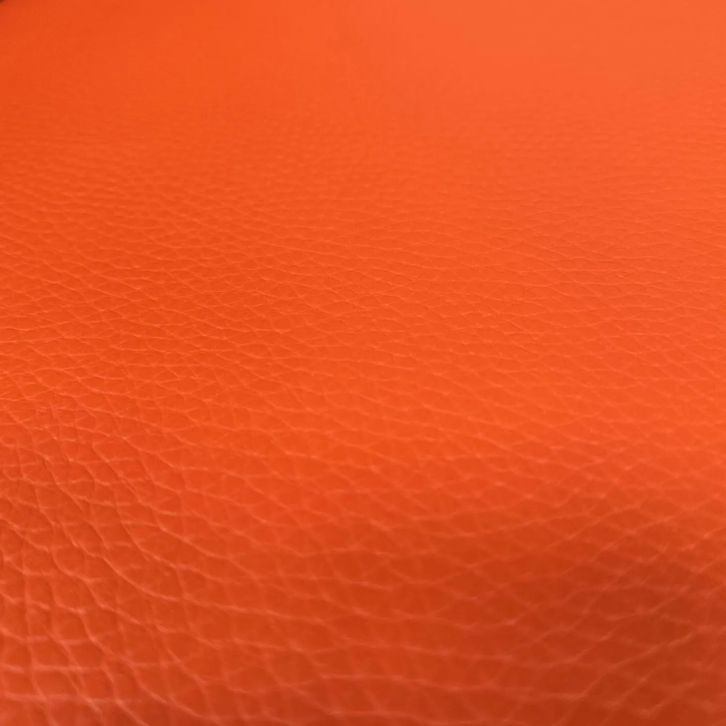 Bank Byblos XL Mit Armlehne Rechts Bezug Leder L9999B Orange Rot Fuß Metallkufen Schwarz