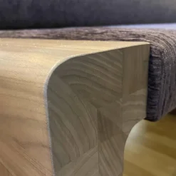 Bank Etra 313105 Bezug 92H001 Gestell Nußbaum Gebeizt 55