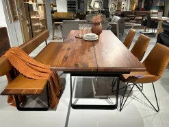 Bank Nox Leder L1 Origon Sepia 41574 Braun Und Nussbaum Gestell Schwarz Matt