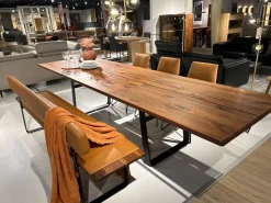 Bank Nox Leder L1 Origon Sepia 41574 Braun Und Nussbaum Gestell Schwarz Matt