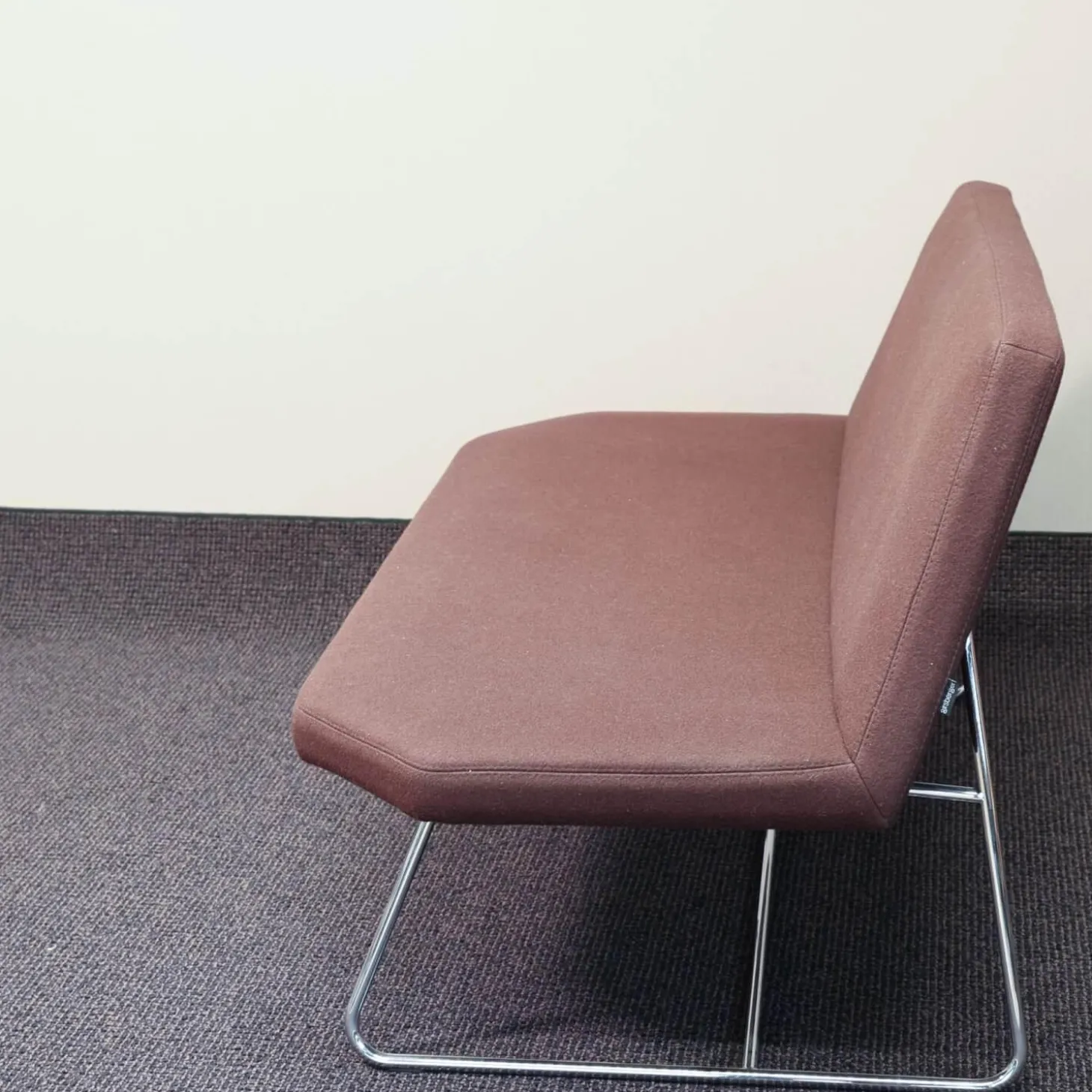 Bank Otto Bezug Braun Gestell Stahl