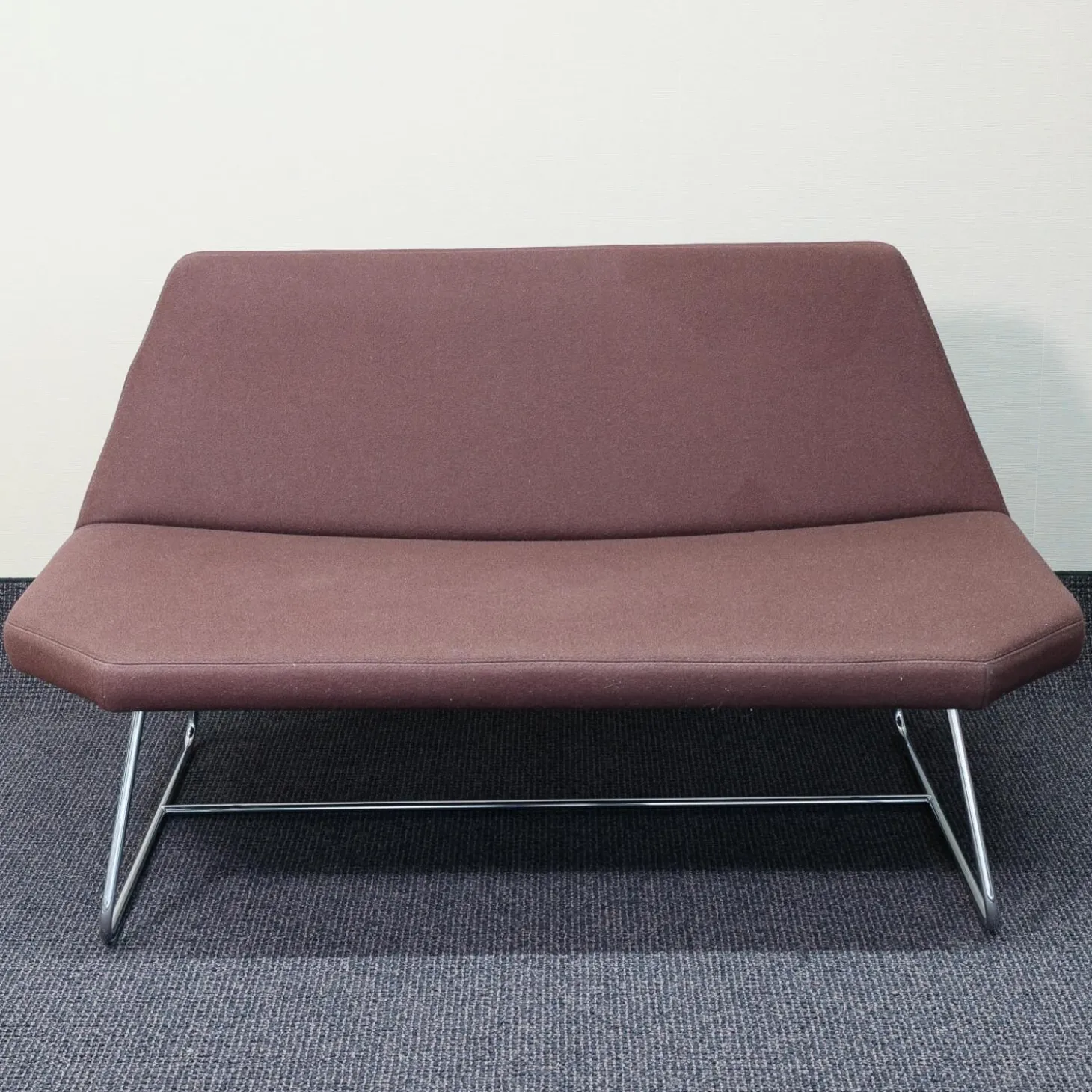 Bank Otto Bezug Braun Gestell Stahl