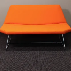 Bank Otto Bezug Orange Gestell Stahl