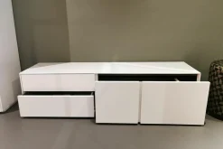 Bank Stripes MDF Lackiert 0054 Schneeweiß