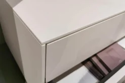 Bank Stripes MDF Lackiert 0054 Schneeweiß