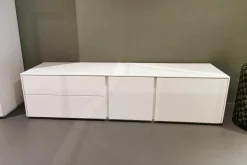 Bank Stripes MDF Lackiert 0054 Schneeweiß