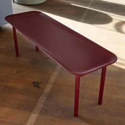 Bank Tani Mit Ablage Lack 40 Weinrot