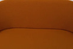 Bank Trick Stoff 111 92 Orange Gestell Holz Schwarz