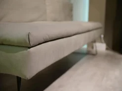 Bank WK 790 11717 C190 Leder LK60 Z7821 Beige Schlittengestell Metall Schwarz M99