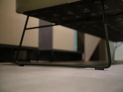 Bank WK 790 11717 C190 Leder LK60 Z7821 Beige Schlittengestell Metall Schwarz M99