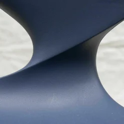 Barhocker Quo Sitzschale X08 Dunkelblau Gestell Schwarz