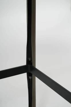 Barhocker Saddle Chair Hoch 1246 Khaki Gestell mit Leder bezogen