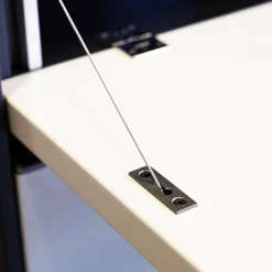 Barschrank Highboard Darren Farbe Sand Struktur Aschefurnier Korpus Aluminium Farbe Malz