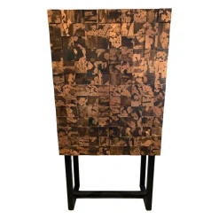 Barschrank Shape 40 Cuivre Quadrat Kupfer Oxidiert Patiniert Schutzlackiert